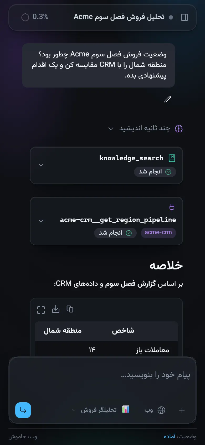 Chat on a phone-sized screen